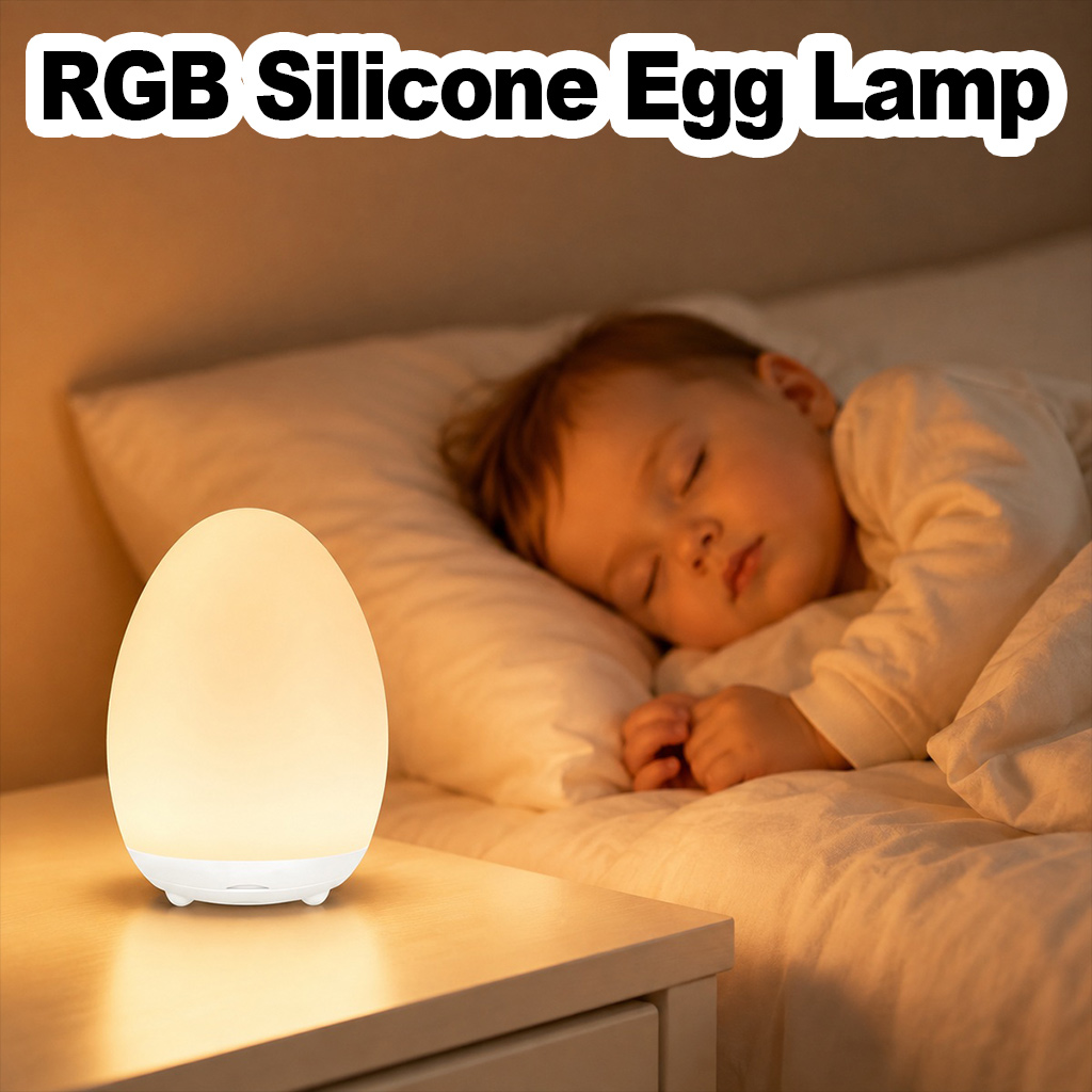 Baby Nursery Colors - Egg Night Light Baby Nursery Silicone