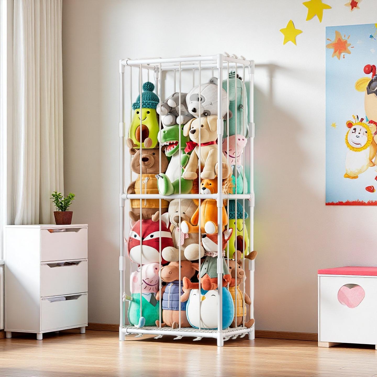 Baby Nursery In - Vertical Stuffed Animal Storage Organizer Zoo