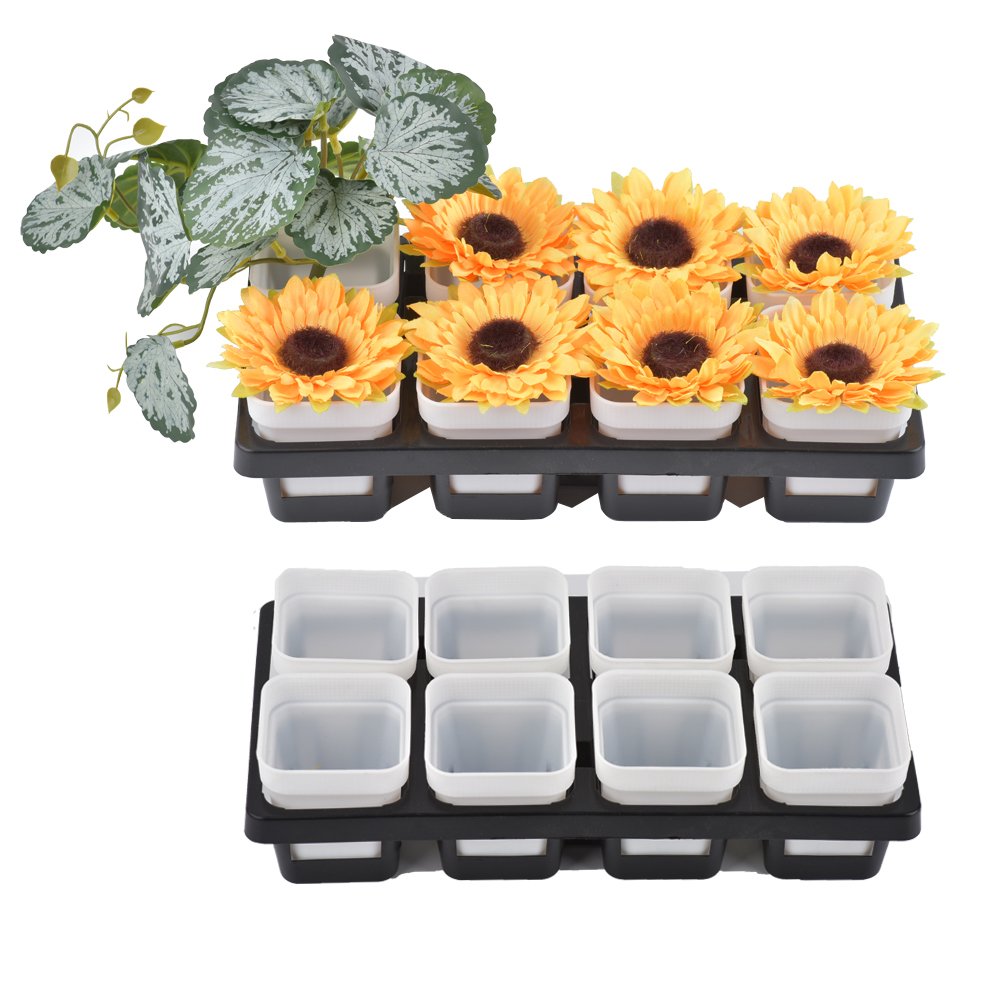 Baby Nursery Green - 8 Holes Nursery Pot Plastic Succulents