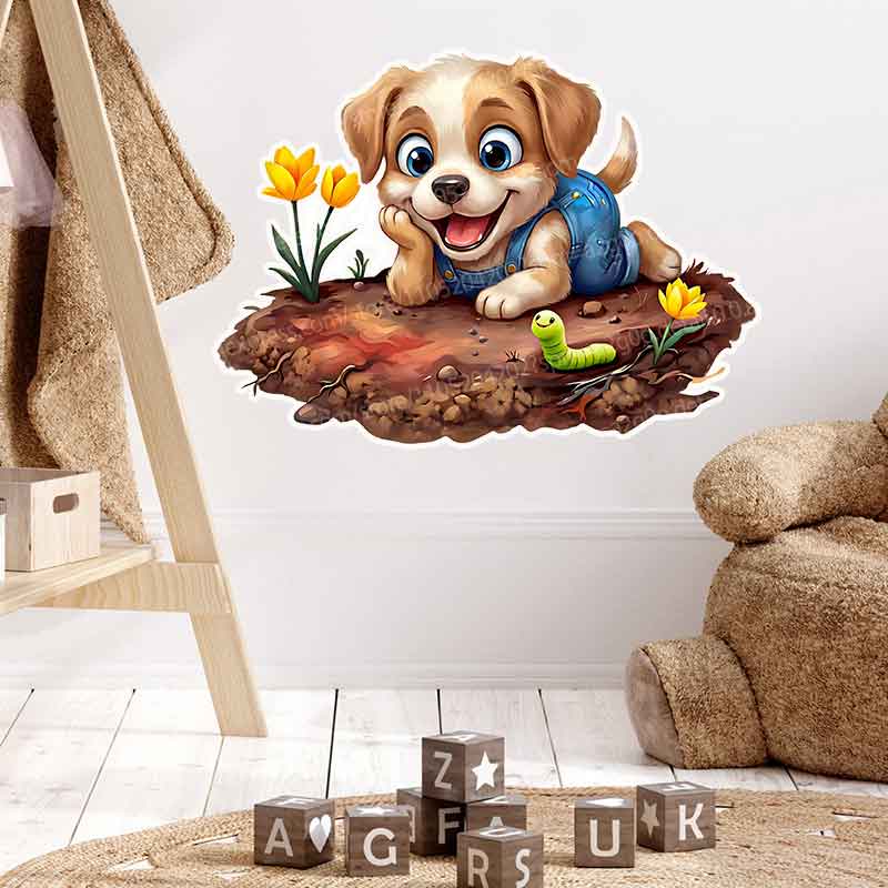 Woodland Baby in Garden Mural  - Baby Nursery Mural Wallpaper review and price