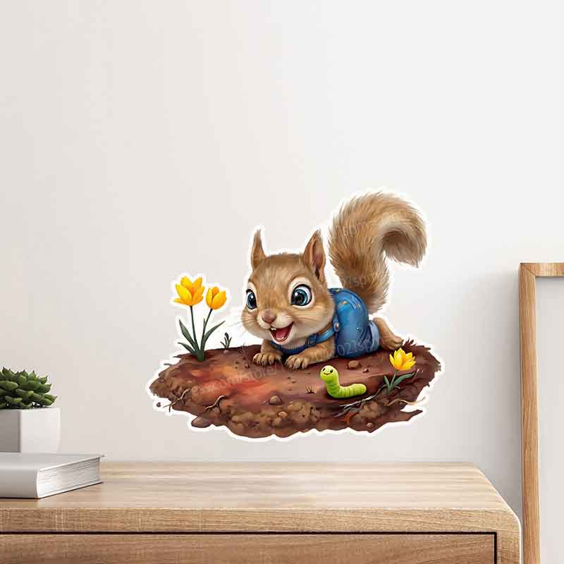 Woodland Baby in Garden Mural  - Baby Nursery Mural Wallpaper review and price