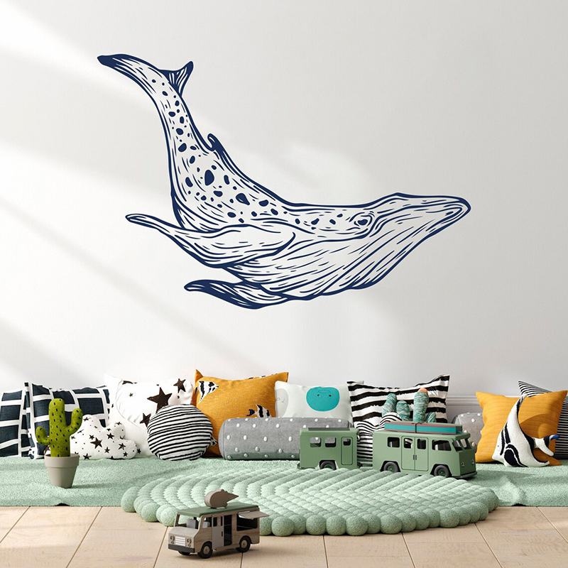Whale Wall Decals Nautical Hom - Baby Nursery Mural Wallpaper review and price