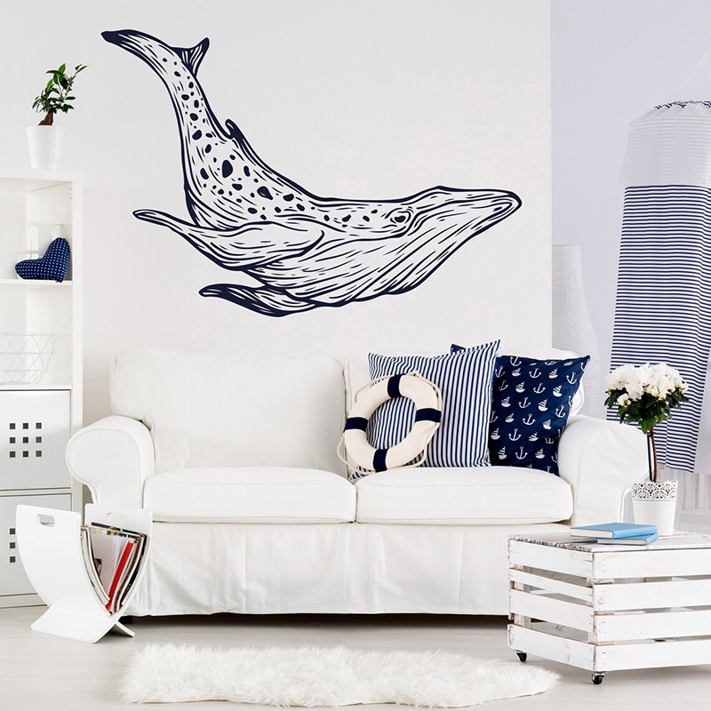 Whale Wall Decals Nautical Hom - Baby Nursery Mural Wallpaper review and price