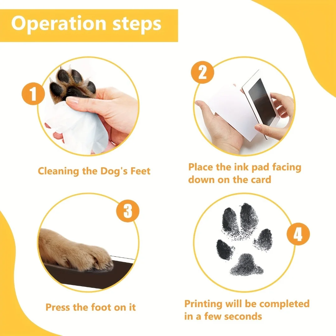 Cat Dog Paw Print Ink Kit Pad  - Footprint Ink Kit review and price