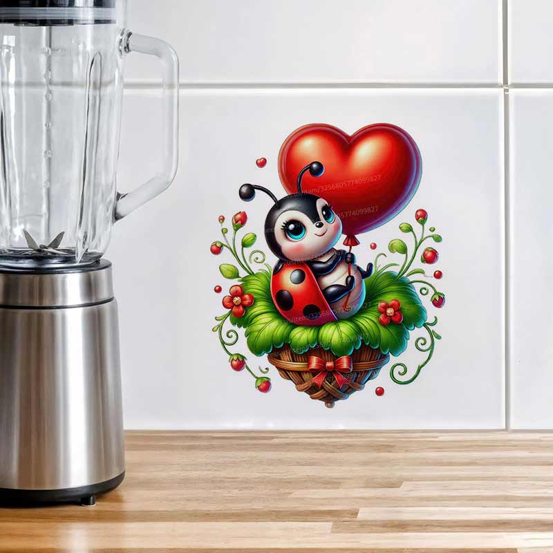 Cute Ladybug Wall Sticker Baby - Baby Nursery Mural Wallpaper review and price