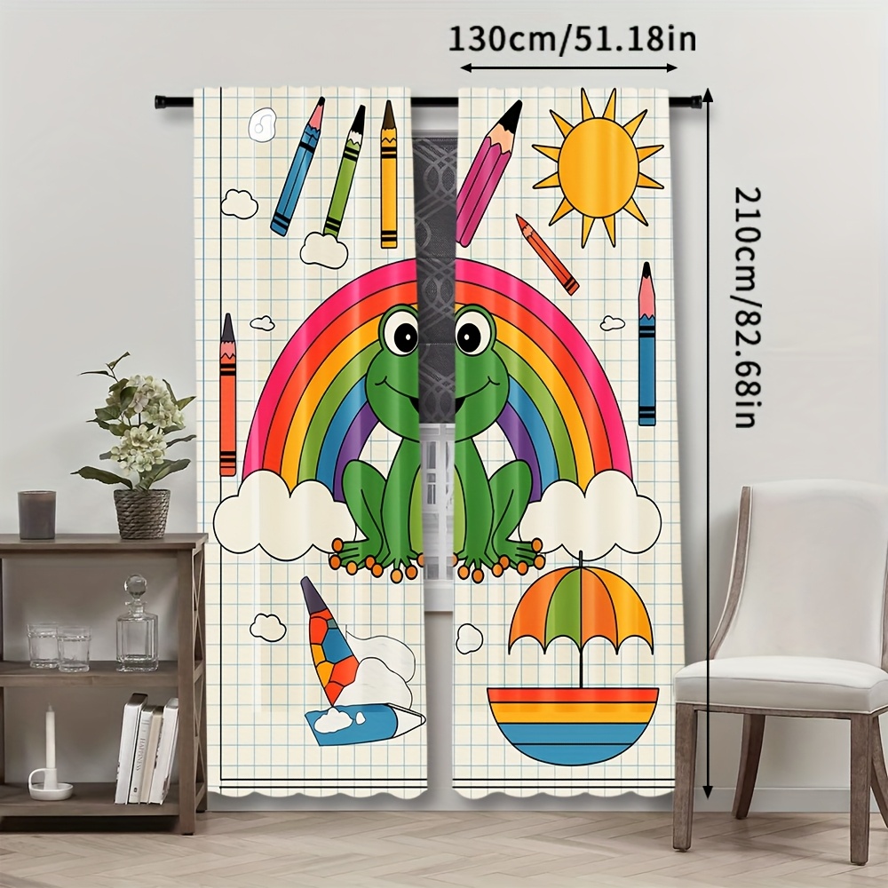 Cute Rainbow Frog Curtain Wind - Baby Nursery Colors review and price