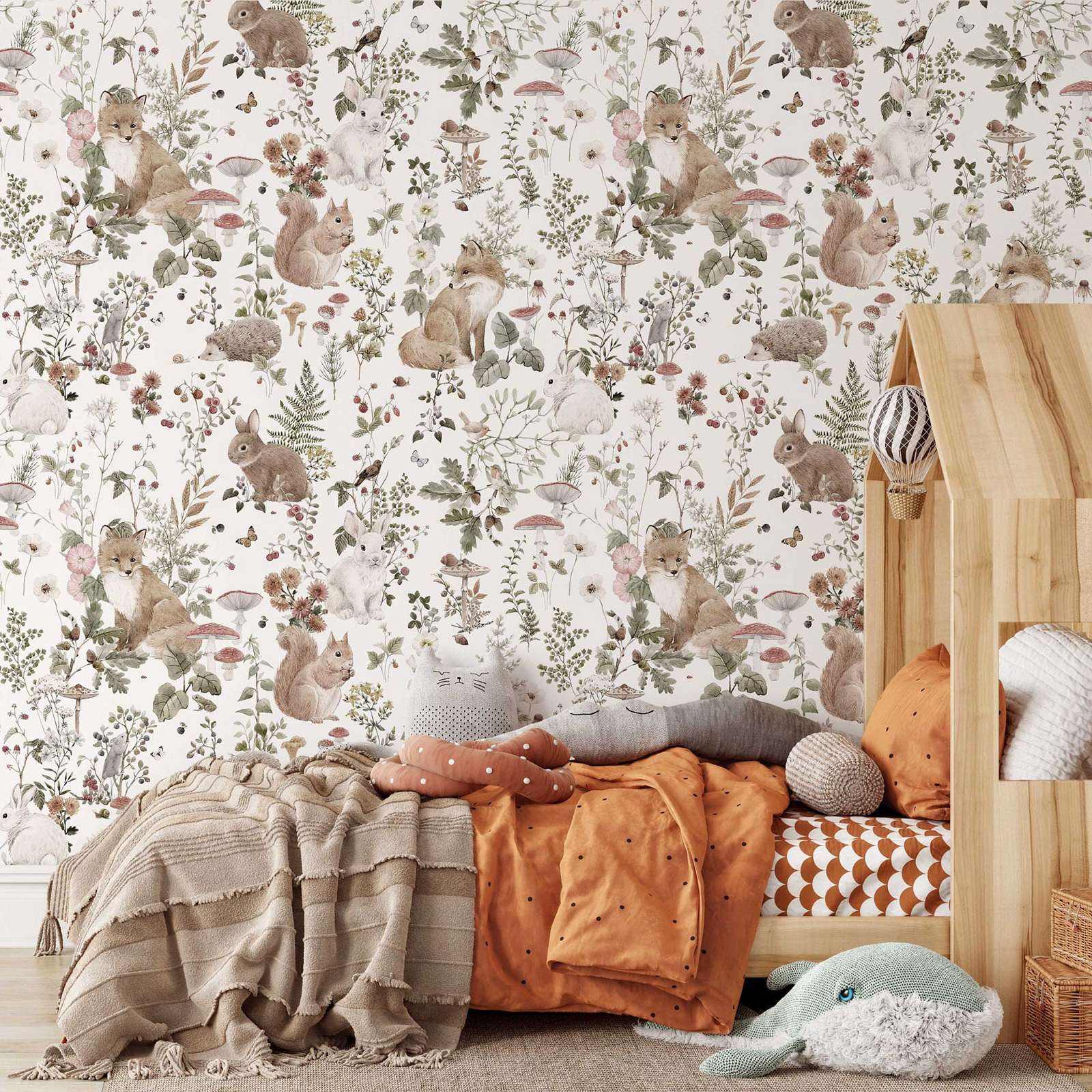 Forest Babies MuraL, Boys Nurs - Baby Nursery Mural Wallpaper review and price