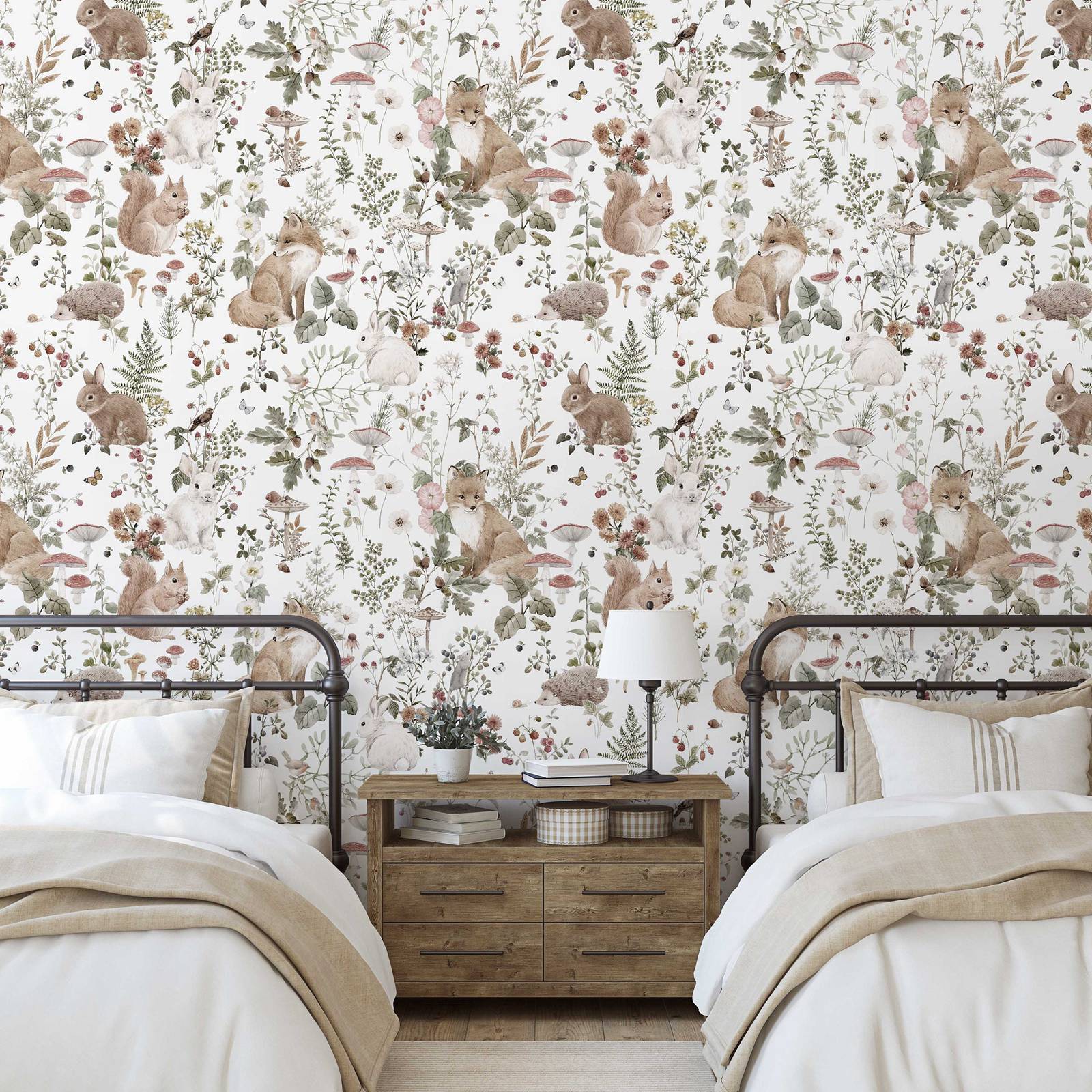 Forest Babies MuraL, Boys Nurs - Baby Nursery Mural Wallpaper review and price
