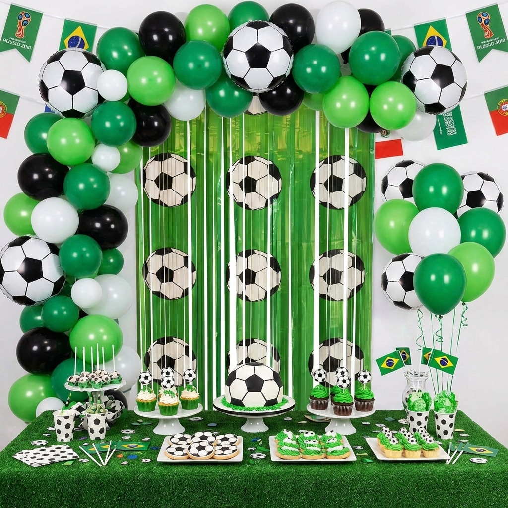 1x2m Green Soccer Backdrop Spo - Baby Nursery Green review and price