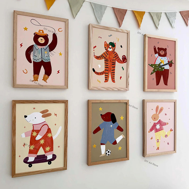 Funny Cartoon Animal Nursery W - Baby Nursery Prints review and price