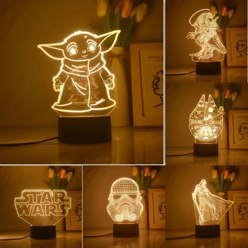 Cartoon 3D Anime Lamp Yoda Bab - Baby Yoda Nursery review and price
