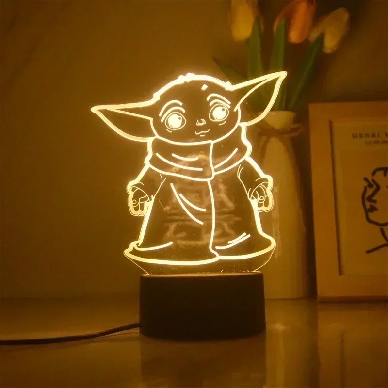 Cartoon 3D Anime Lamp Yoda Bab - Baby Yoda Nursery review and price