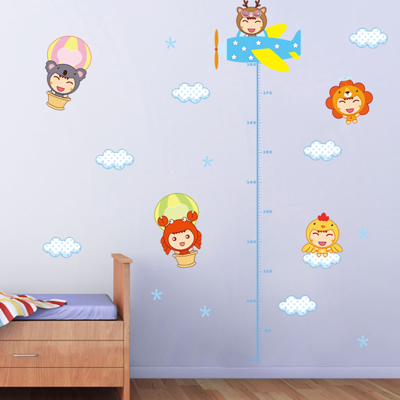 Cartoon Children Height Wall S - Baby Nursery Mural Wallpaper review and price