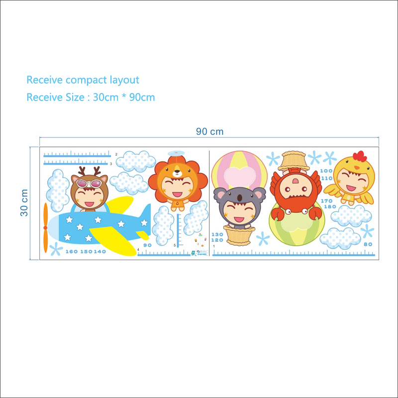 Cartoon Children Height Wall S - Baby Nursery Mural Wallpaper review and price