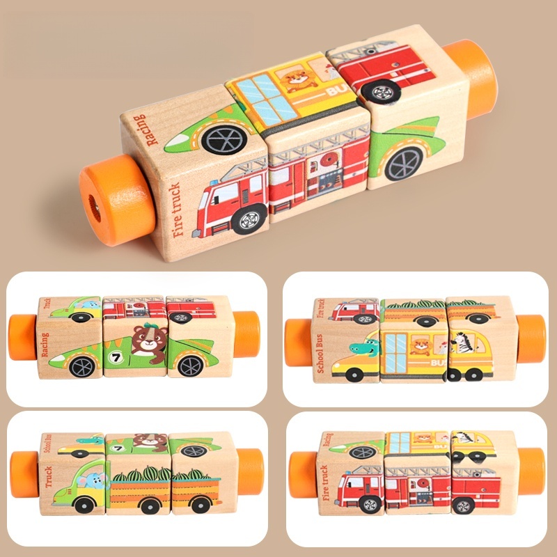 Baby Wooden Rotating Jigsaw Pu - Baby Nursery Games review and price
