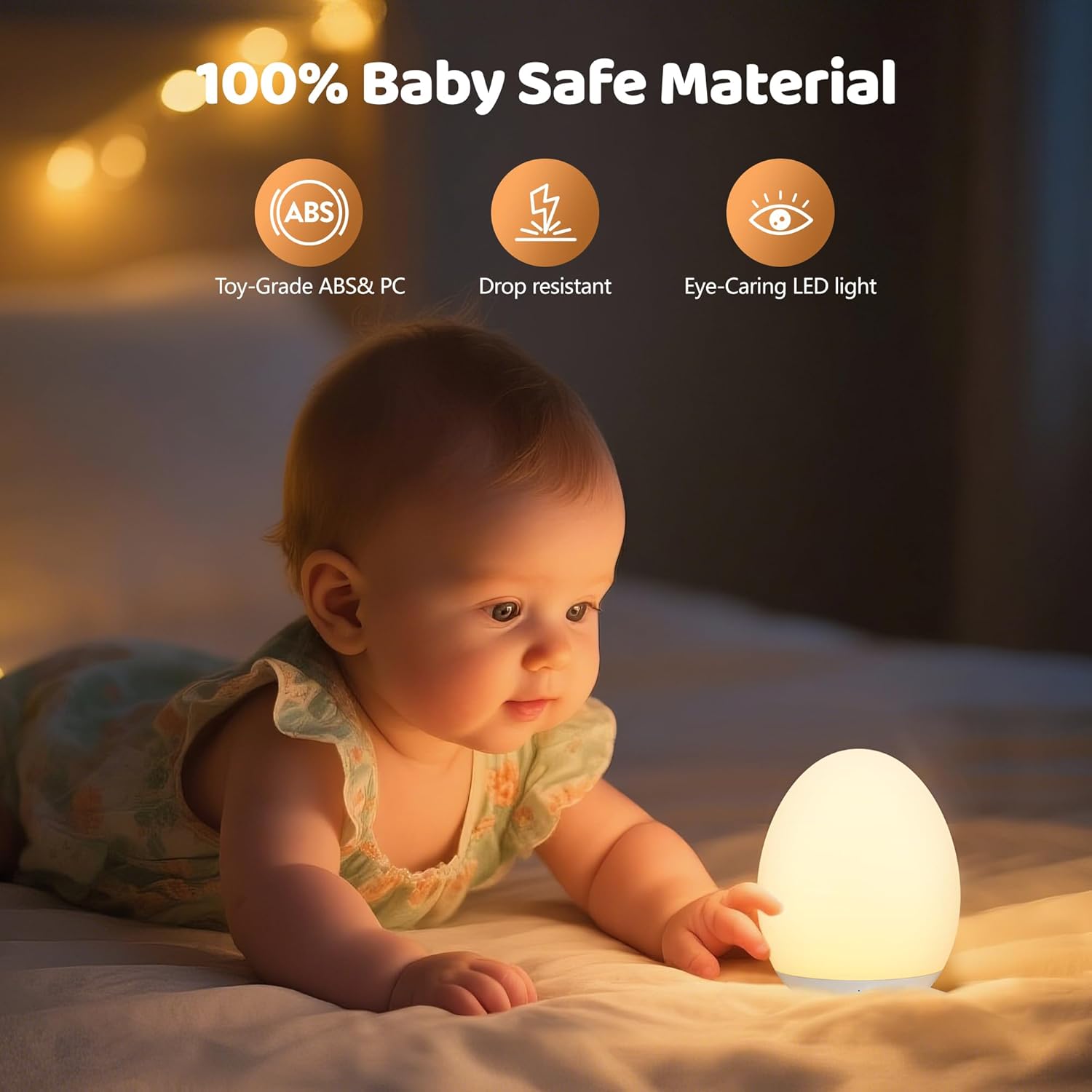 Kids Night Light Baby Egg Lamp - Baby Nursery Colors review and price