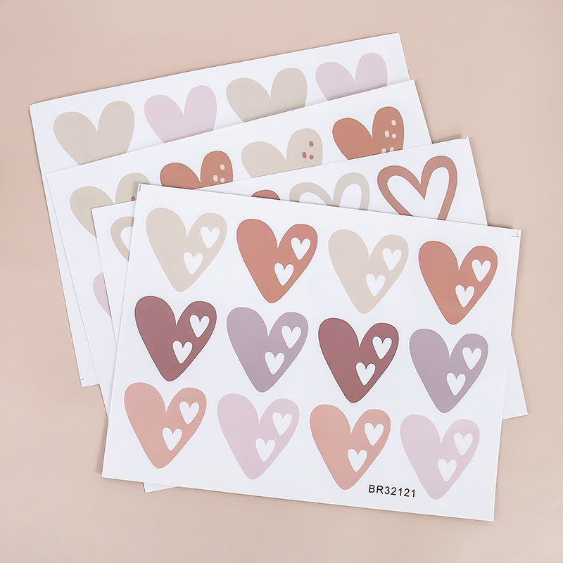 2pcs Lovely Hearts Ins Wall St - Baby Nursery Mural Wallpaper review and price