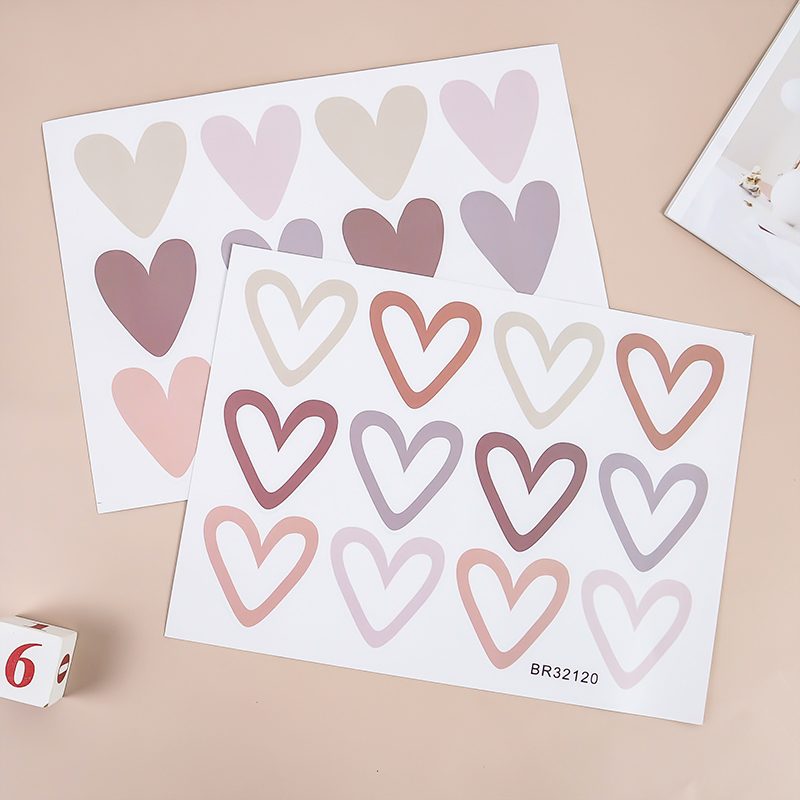 2pcs Lovely Hearts Ins Wall St - Baby Nursery Mural Wallpaper review and price