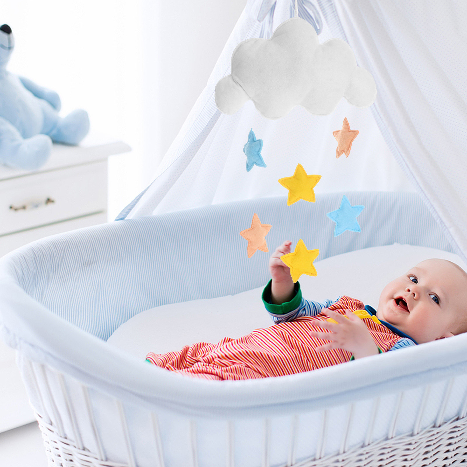 Cloud Raindrop Hanging Decor S - Baby Nursery Colors review and price