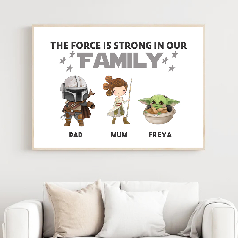 Personalized Family Name Print - Baby Yoda Nursery review and price