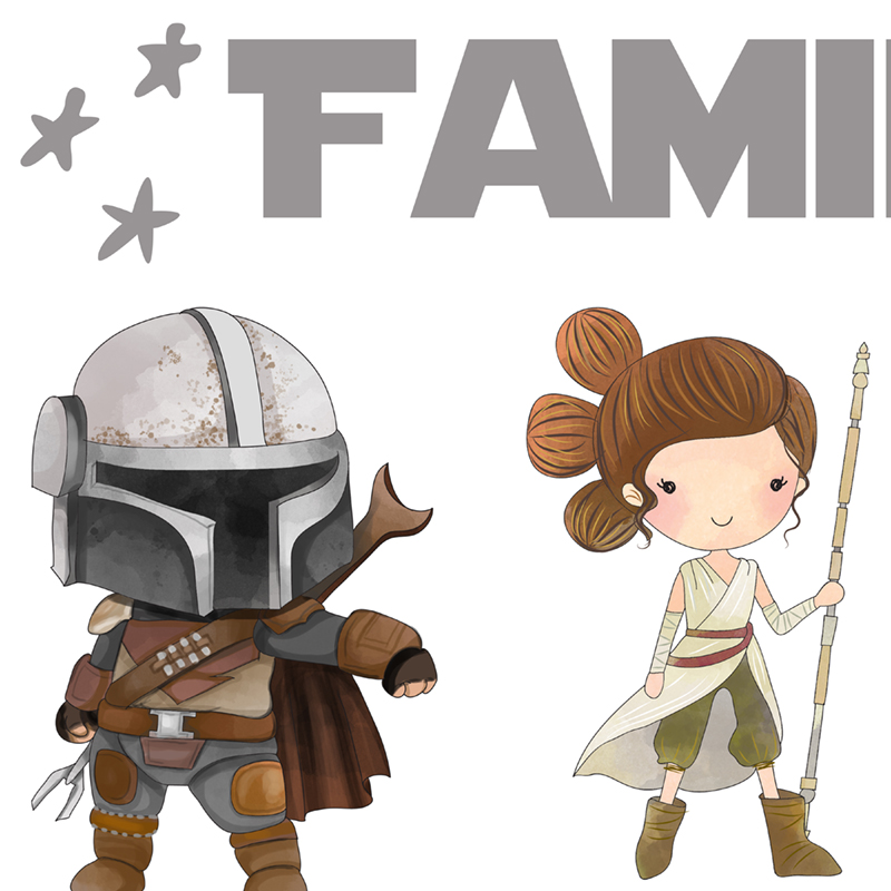 Personalized Family Name Print - Baby Yoda Nursery review and price