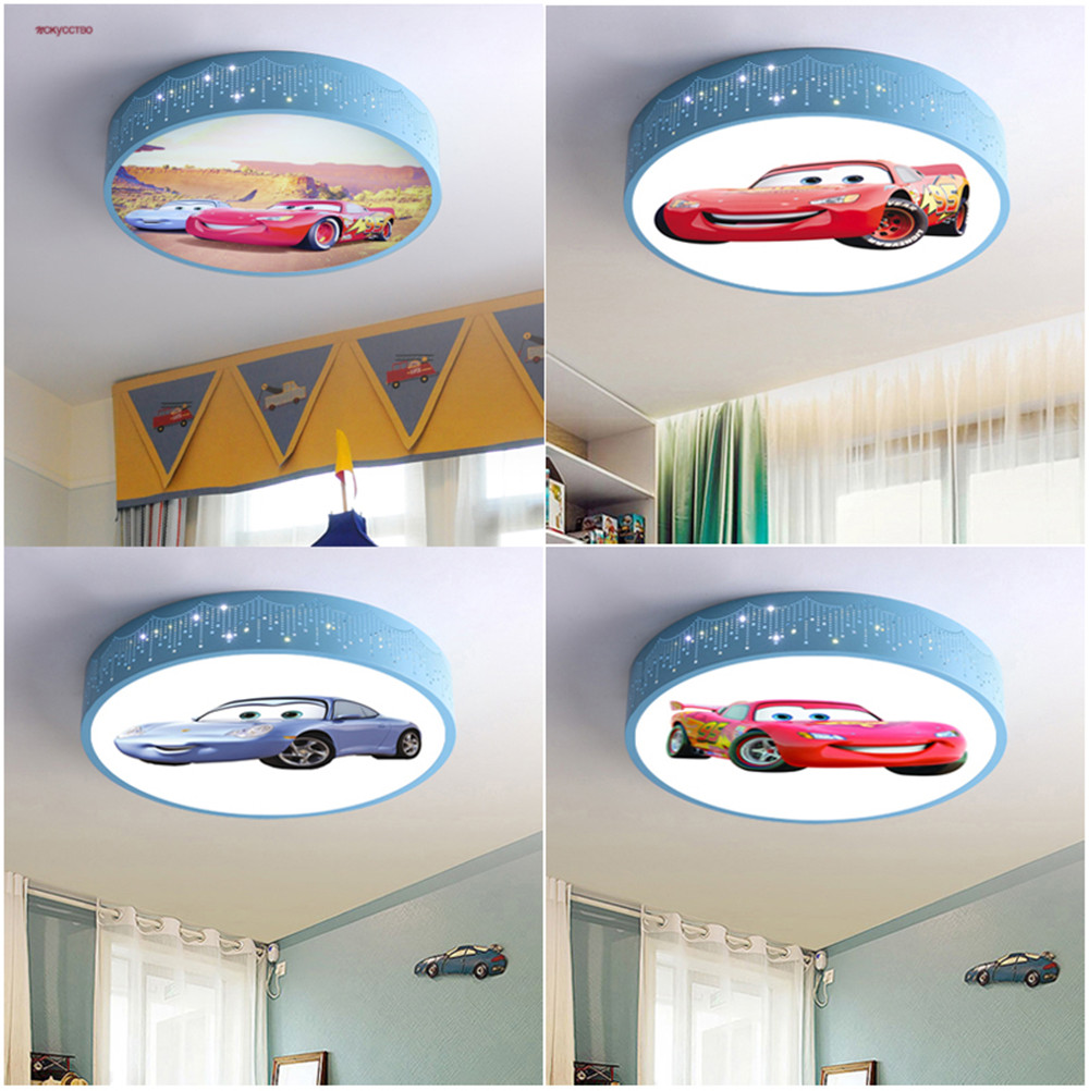 Cartoon Car Round Led Ceiling  - Baby Nursery Light Fixture review and price