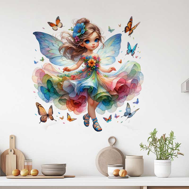 Fairy Wall Sticker Baby Kids R - Baby Nursery Mural Wallpaper review and price